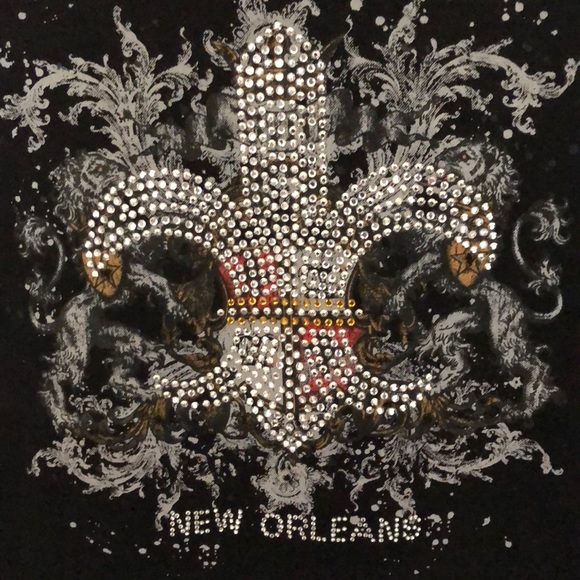 Women’s blinged out New Orleans tee Sz S - Picture 2 of 6